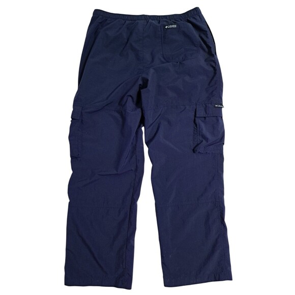 Vintage Columbia Rain Cargo Pants Men’s Large Blue Pullover Nylon Waterproof - Picture 7 of 12